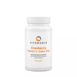 Vitaworld Cranberry Vit C + Selenium + Zinc (60 Cápsula)