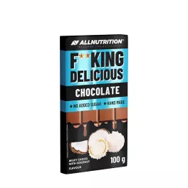   ALLNUTRITION Fitking Delicious Chocolate (100 g, Chocolate con leche con coco)