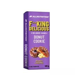  ALLNUTRITION Fitking Delicious Donut Cookie (128 g, Caramelo con Nueces)