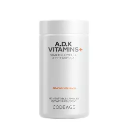 Codeage A D K Vitamins+ (180 Veg Cápsula)