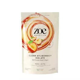 ZOE Nutrition Clear Hydrowhey (454 g, Té Helado de Durazno)