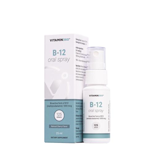 Vitamin360 B-12 Oral Spray (25 ml, Cereza)