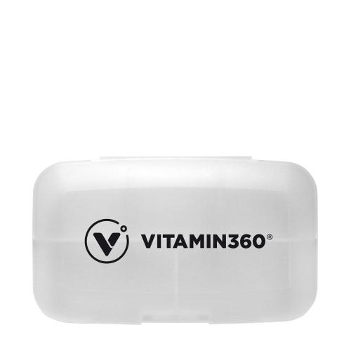 Vitamin360 Pill Box With 5 Compartments (1 db, Blanco)