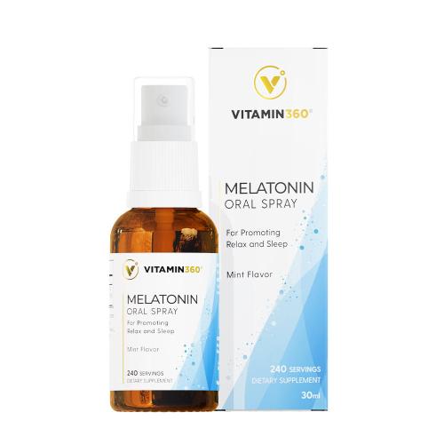Vitamin360 Melatonin Oral Spray (30 ml, Sabor a menta)