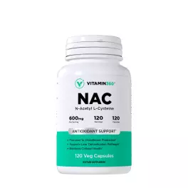 Vitamin360 NAC 600 mg (120 Veg Cápsula)